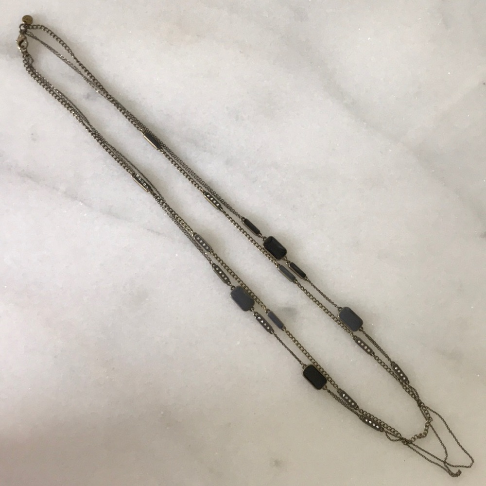 LOFT long multi-Chan necklace